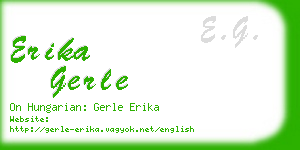erika gerle business card